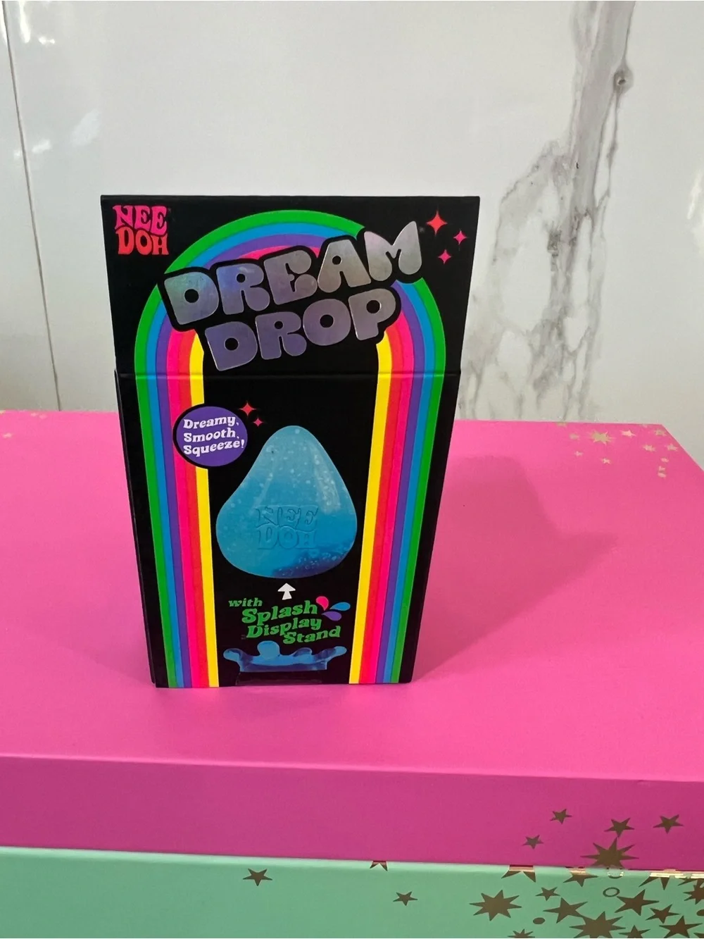 Needoh Sealed package - Dream Drop Teal Squeeze Stress Ball